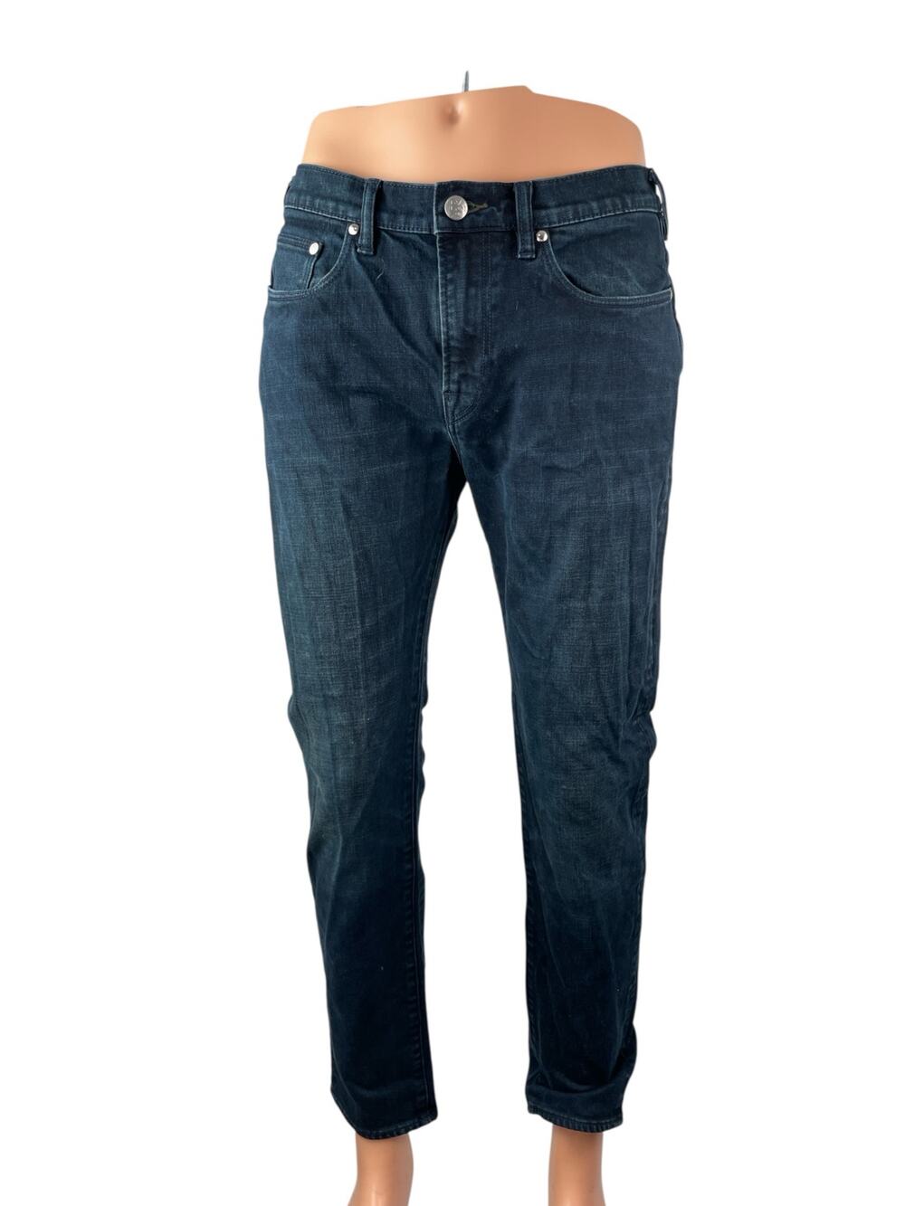 Paul Smith Super Soft Men's Blue Slim Straight Skinny Denim Jeans Pants Size 33